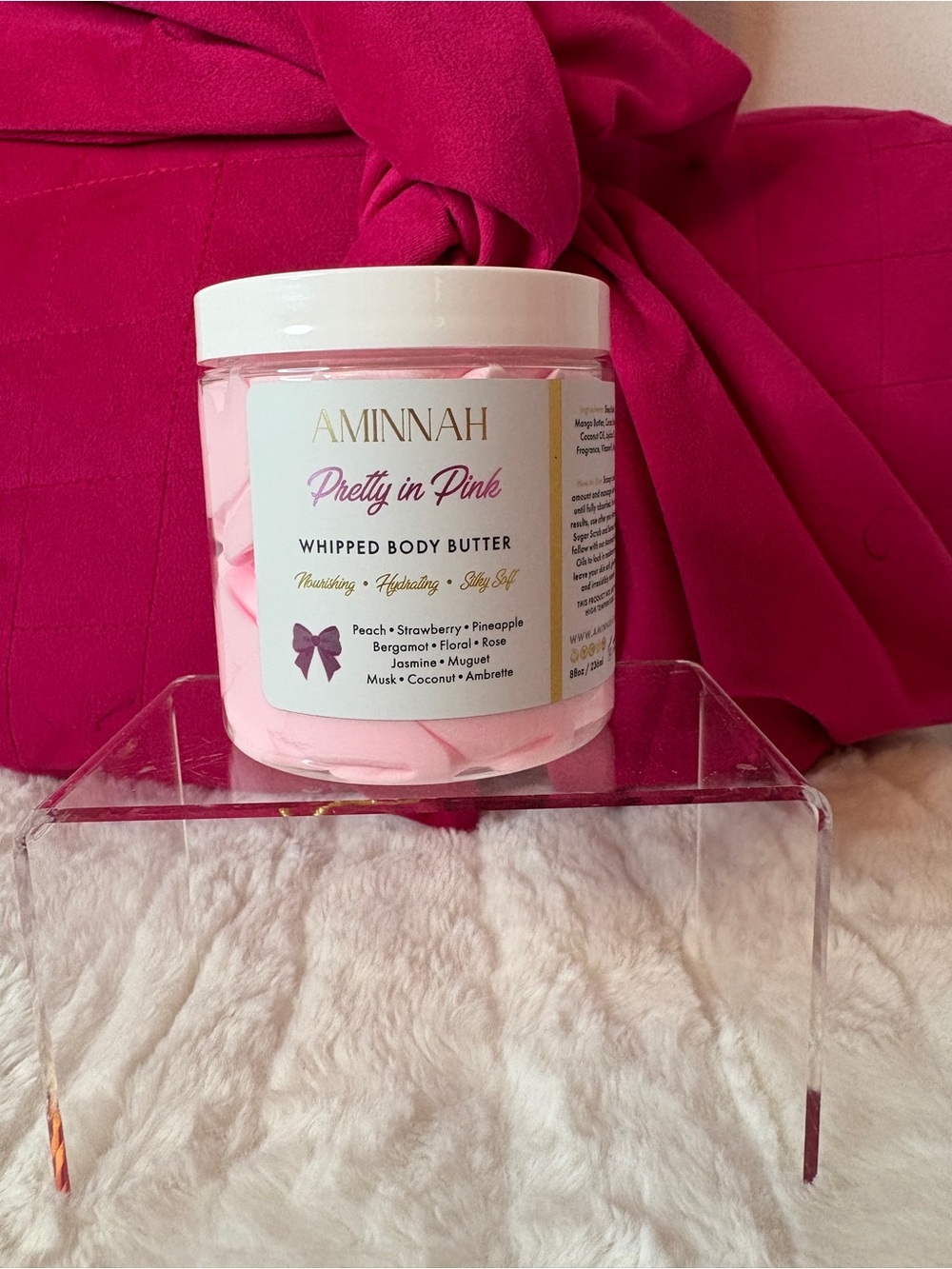 Aminnah Pretty in Pink Whipped Body Butter